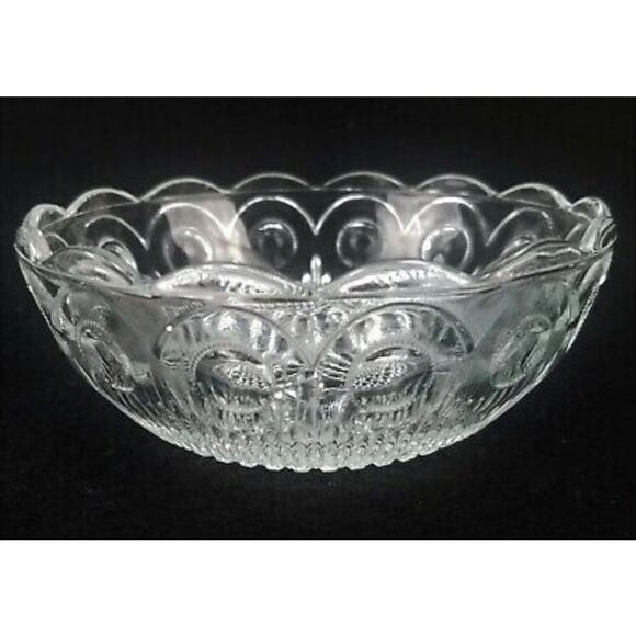 Vintage, Antique US Glass Co., Manhatten,1900s, Small Round Berry Bowls (2) - Picture 5 of 5